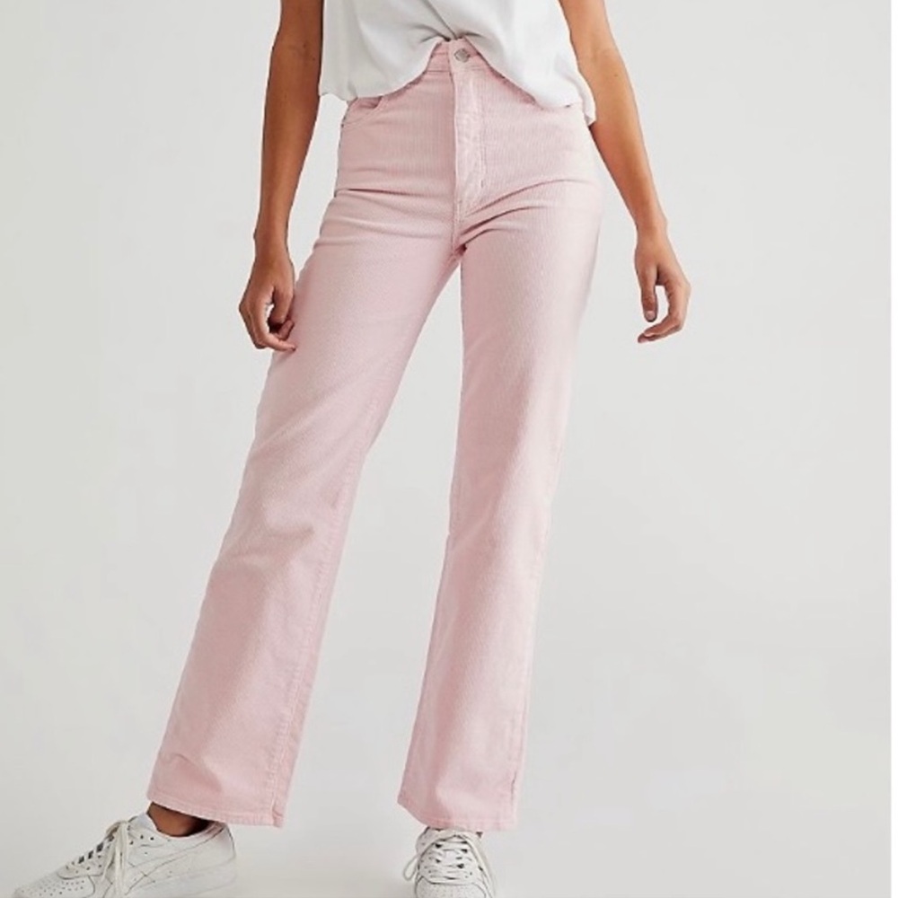 ROLLA'S Original Straight Pink Peony Cord Jeans size 25 size 26
